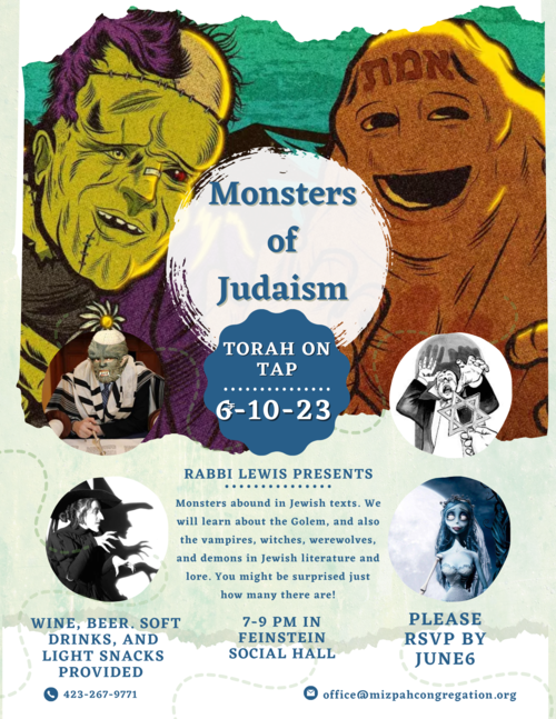 Banner Image for Torah on Tap: Monsters of Judaism